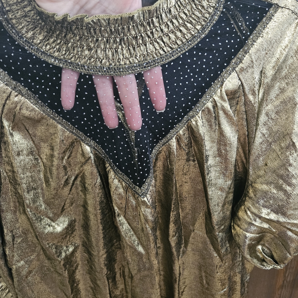Elegant Gold Women's Top